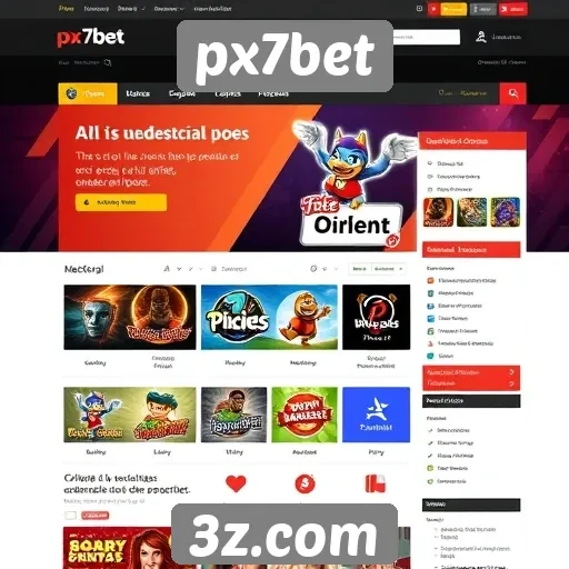 Análise da interface do usuário no site px7bet